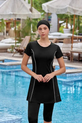 Rozamay Burkini Swimsuit-9091-B  Voile